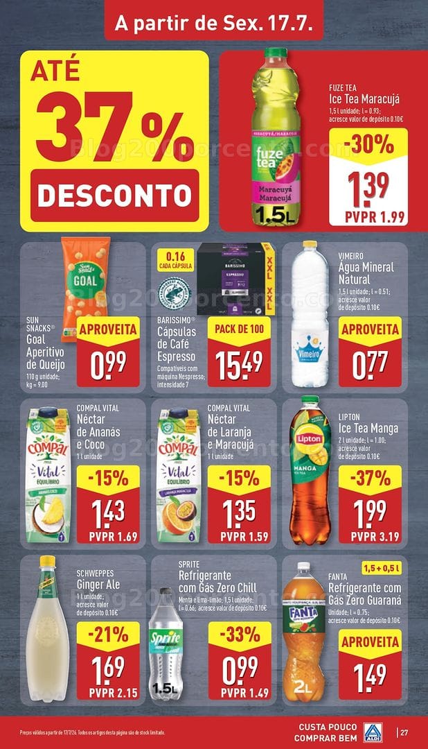Antevisão Folheto ALDI Promoções de 13 a 19 julho